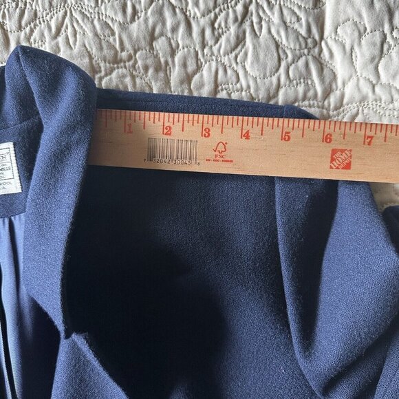 Vintage Miss Pendleton Virgin Wool Blazer Jacket Women's‎ Size 10 Navy Blue USA - Picture 11 of 12